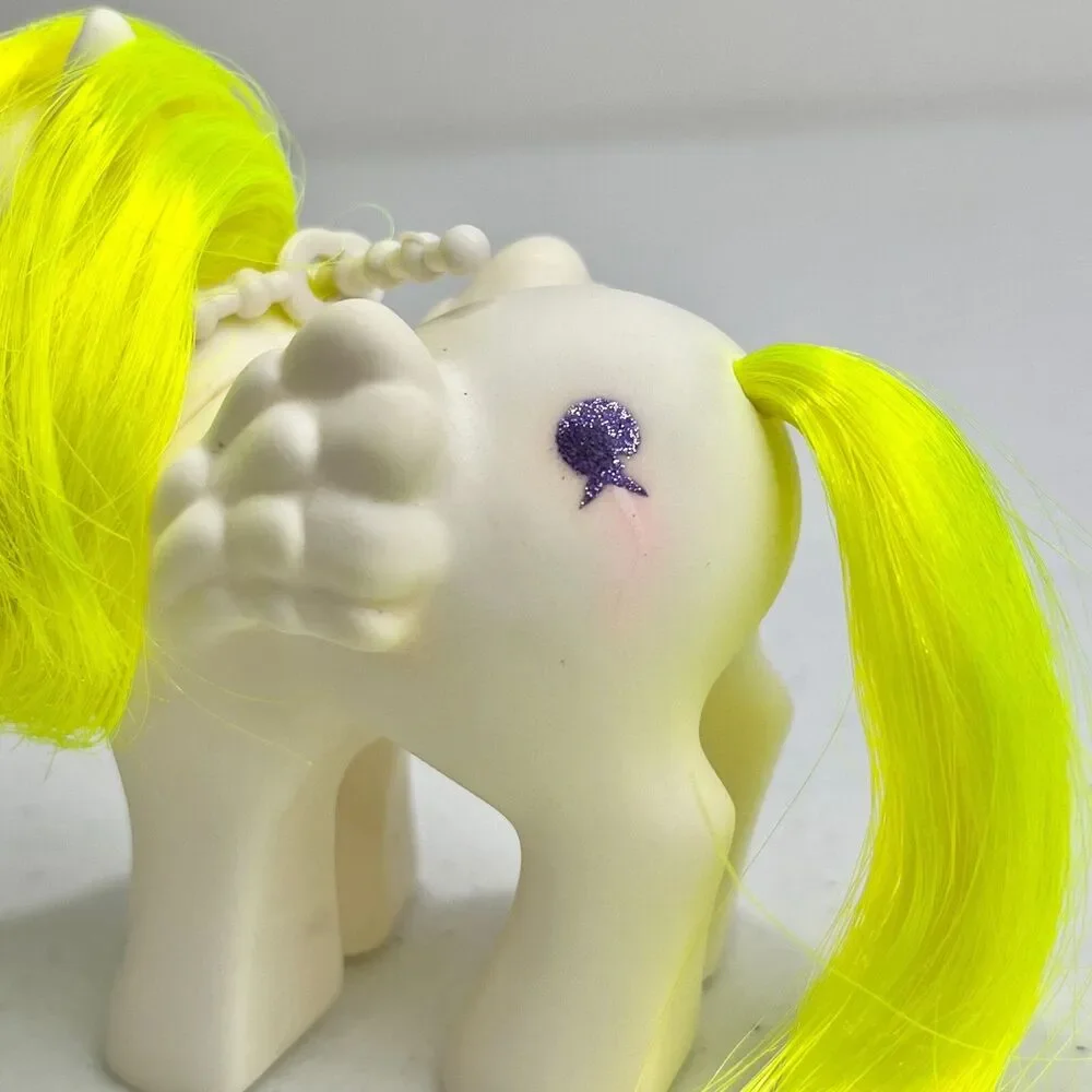 VTG Hasbro G1 My Little Pony Baby Surprise Some Accessories White Purple Balloon